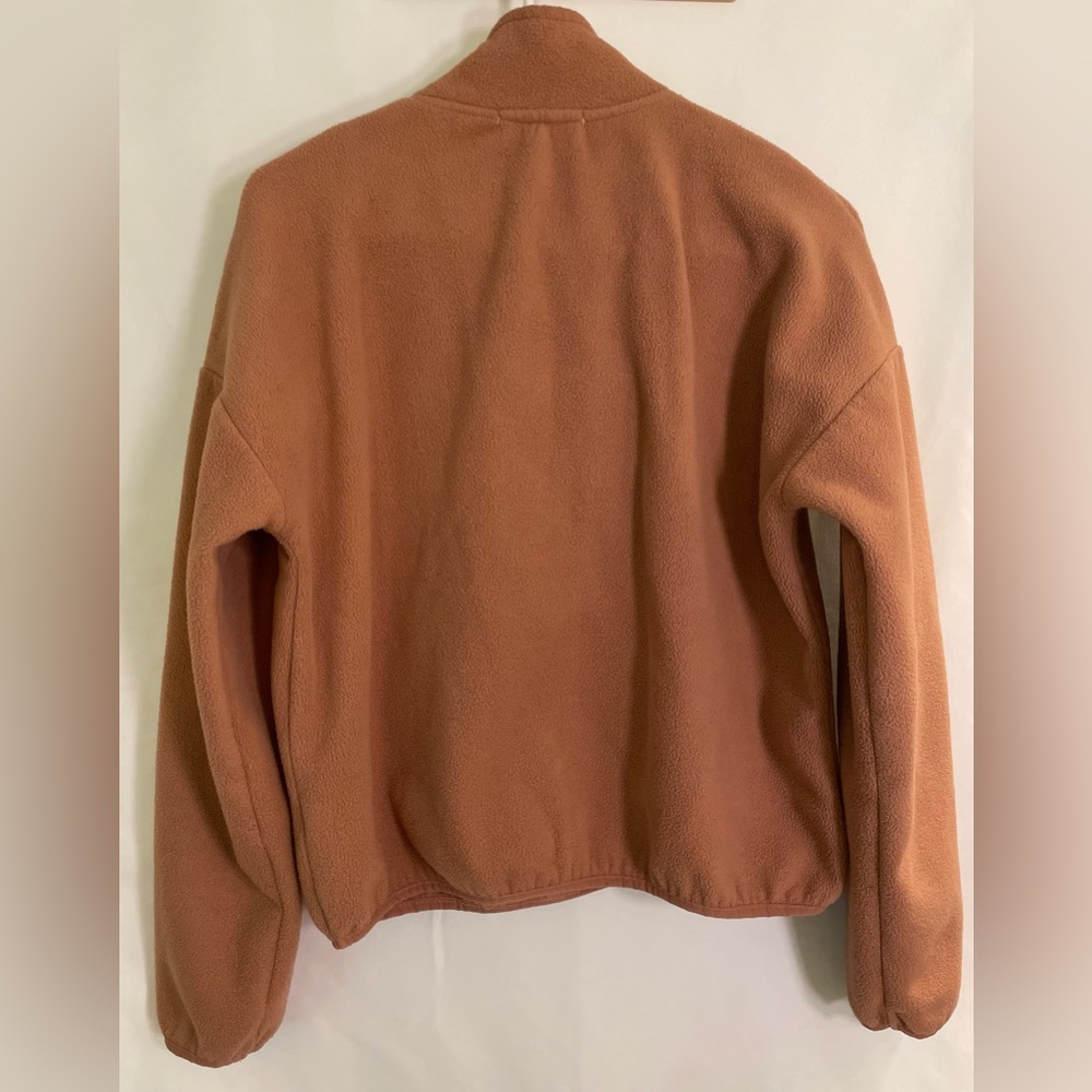Hippie Rose Medium Zip Pullover Rose Pink Fleece - Picture 3 of 3